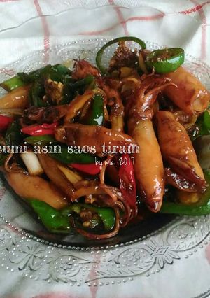 Foto resep Cumi asin saos tiram