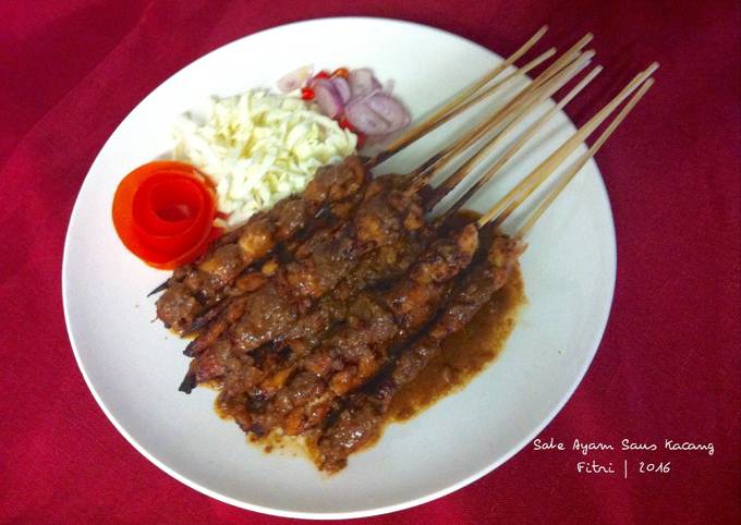 Resep Sate Ayam Saus Kacang, Lezat