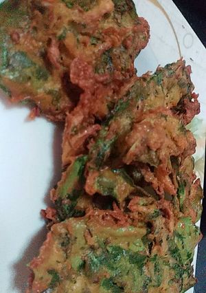 A picture of Crispy palak k pakory.