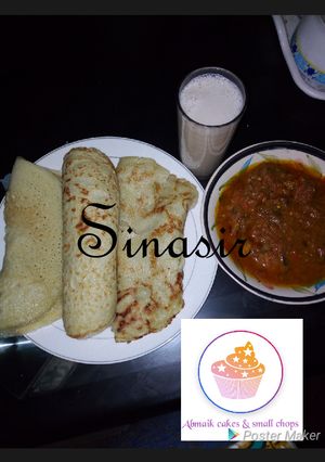 A picture of Sinasir with miyan taushe & Kunun aya.