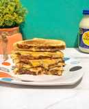 Cheesy beef sandwich