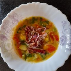 A picture of Mix Veg Lentil Soup.
