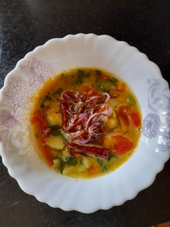 A picture of Mix Veg Lentil Soup.