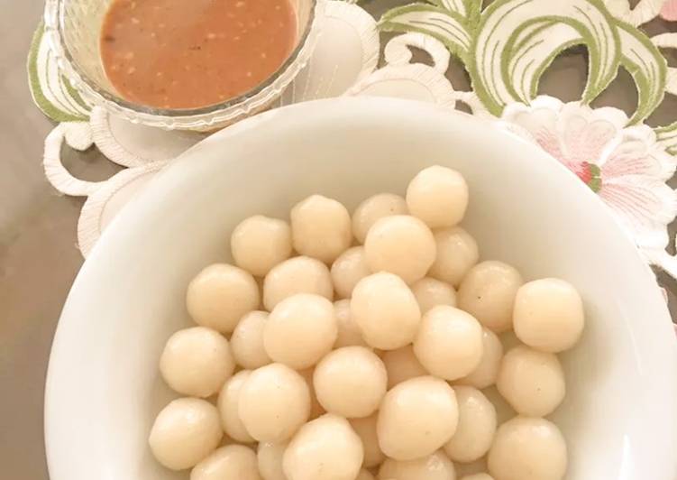 Resep Cilok saus kacang Anti Gagal