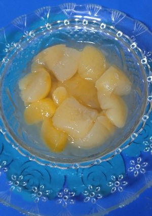 صورة لوصفة كومبوت الخوخ