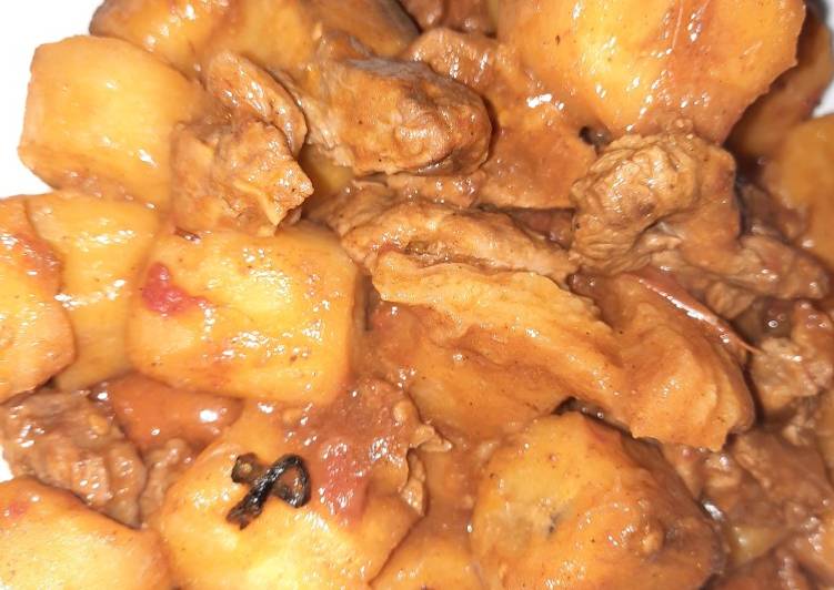 Recipe of Award-winning B n B(Bananas and Beef)