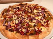 Une photo de tarte feta