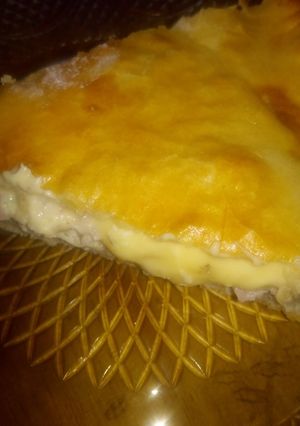 Una foto de Tarta de jamón y queso