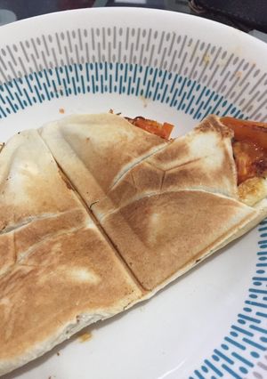 Foto principal de Sándwich rápido de tomate queso y champiñones