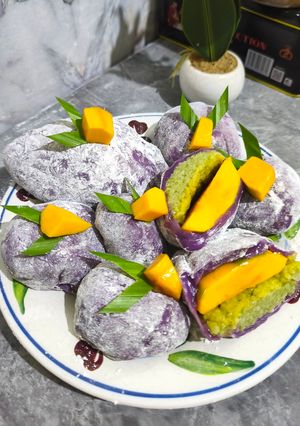 Foto resep Mochi Mango Sticky Rice Matcha