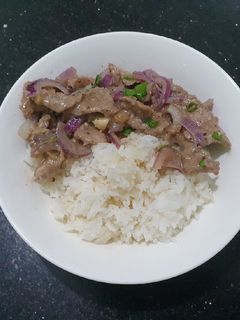 Hình của món SP.0654 - Cơm Bò Xào Kiểu Nhật.