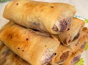 Gambar lumpia ubi ungu