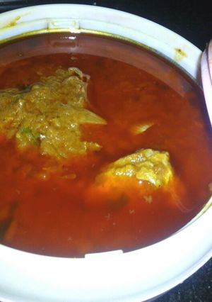 A picture of Amritsari teekha murgh.