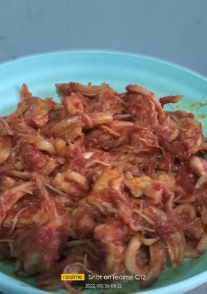 Foto resep Ayam suwir tahu pedas manis