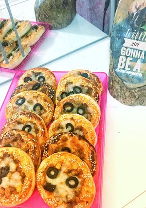 صورة لوصفة ميني بيتزا بالدجاج 🍕