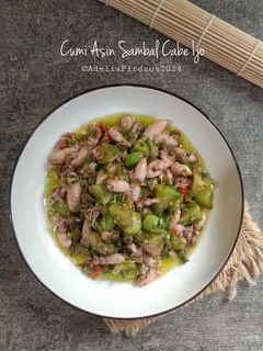 Foto resep Cumi Asin Sambal Cabe Hijau