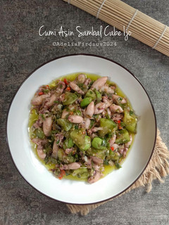 Foto resep Cumi Asin Sambal Cabe Hijau