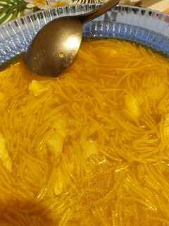 Una foto de Sopa de marisco sin marisco