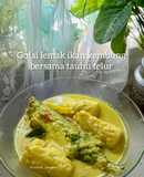 Gulai lemai ikan kembung bersama tauhu telur