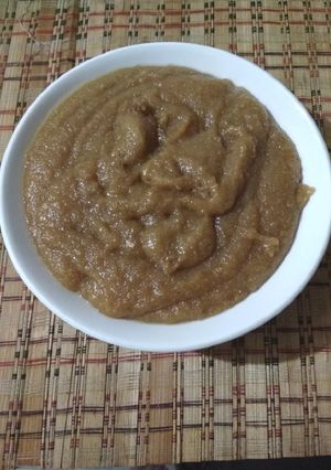 A picture of #Rajgira halwa.