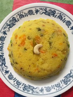 A picture of Vegetable wheat rava upma.