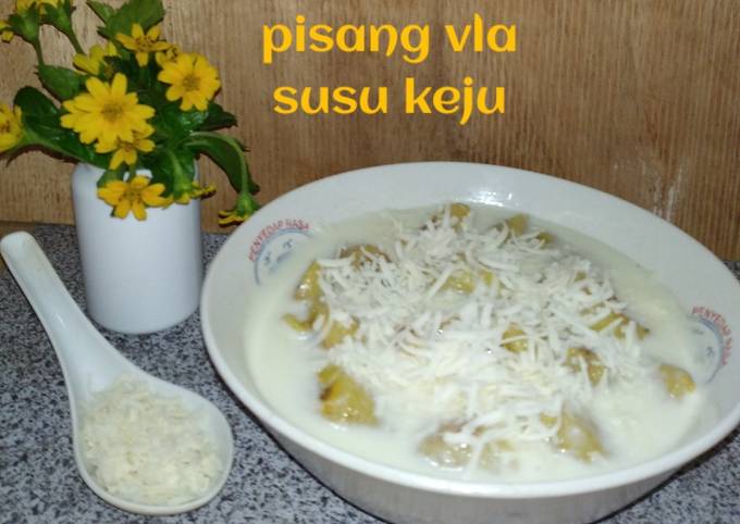 *pisang vla susu keju*