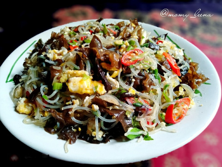 Cara Gampang Membuat Bihun Goreng dg Jamur Kuping Anti Gagal