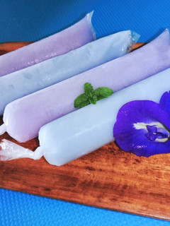 Foto resep Es Lilin Bunga Telang yang Segar nan Cantik
