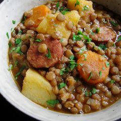 A picture of Stewed Lentils & Chorizo.