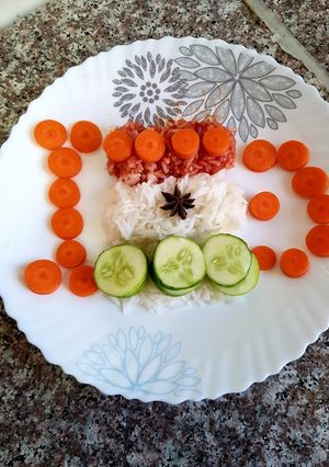 ઈન્ડીયન ત્રિરંગા રાઈસ (Indian Triranga Rice Recipe In Gujarati) રેસીપી મુખ્ય ફોટો