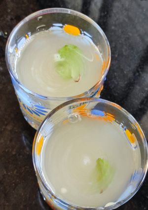 A picture of Aam panna (raw mango drink).