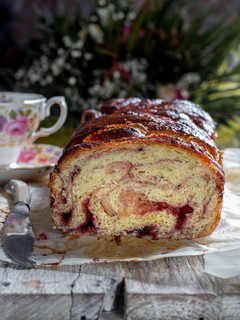 Foto di Panbrioche con confettura ai Frutti di bosco