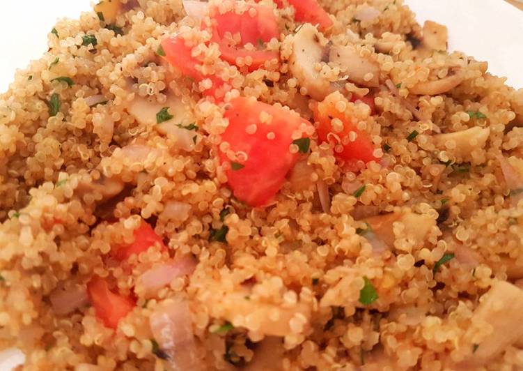 Simple Way to Prepare Ultimate Quinoa with mushroom