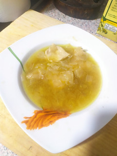 Una foto de Pollo en salsa de cebolla