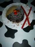 Brownie en el microondas