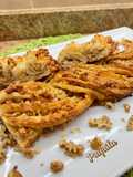 Clásica trenza de hojaldre con crema de avellanas, nueces & almendra
