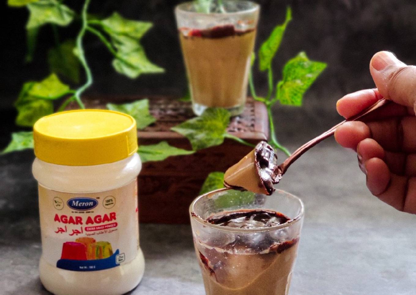 Choco masala chai panna cotta