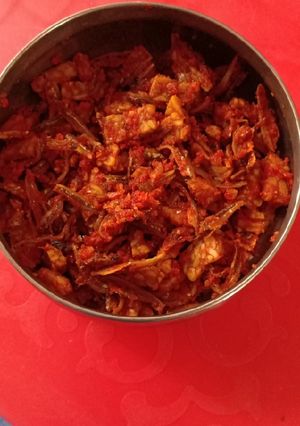 Foto resep Sambal teri tempe