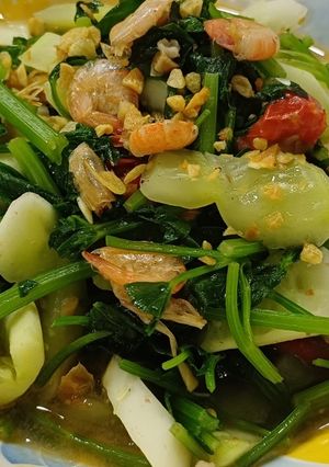 Hình của món Rau củ xào tép.