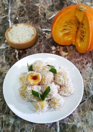 Foto resep Klepon Kabocha (Labu Kuning Jepang), mantap