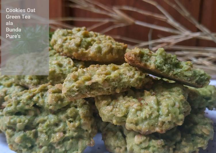 Cookies Oat Green Tea ala Bunda Pure's