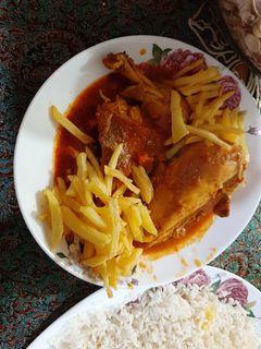 عکسی از دستور خورشت مرغ