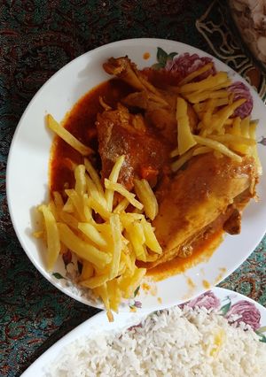 عکسی از دستور خورشت مرغ