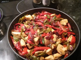 Burritos/Fajitas/Tacos de pollo y verduras