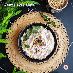 A picture of Jowar Curd Bowl - South Indian Style.