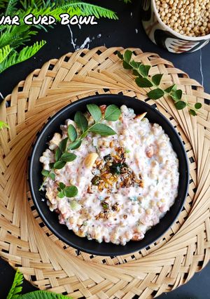 A picture of Jowar Curd Bowl - South Indian Style.