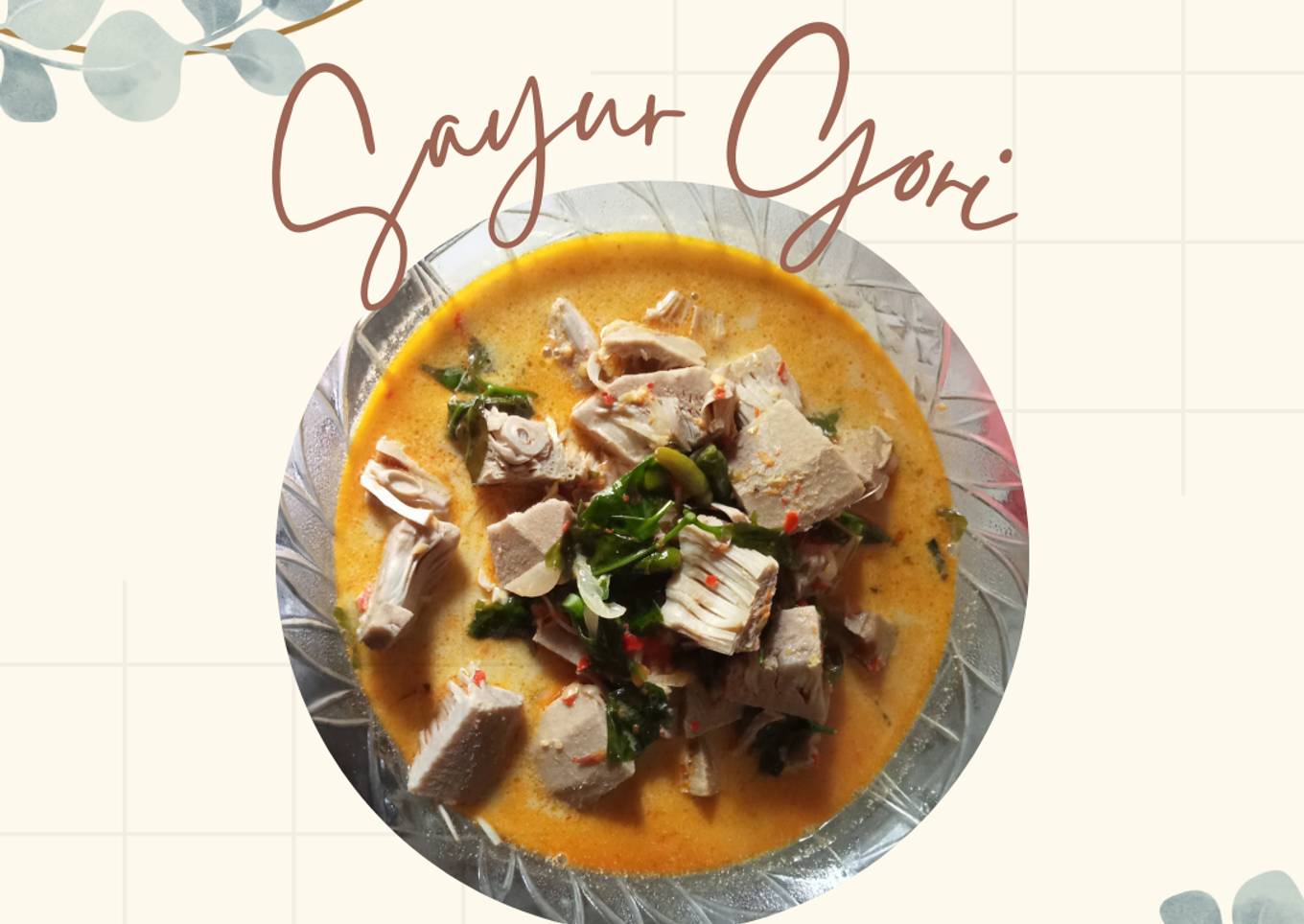 Sayur gori (nangka muda) bumbu rendang