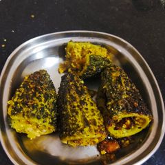 A picture of Bharwa karele.