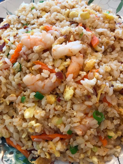A picture of Bacon & Shrimp Fried Rice.
