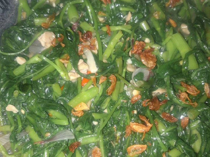 Bagaimana Menyiapkan Tumis kangkung tempe yang Menggugah Selera